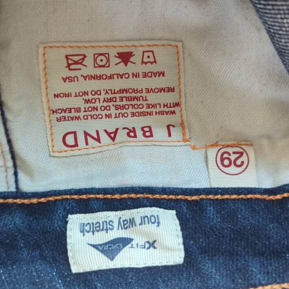 J Brand Dark Wash High Rise Mary Richards Straight Leg Stretch Blue Jean Size 29 - Picture 4 of 6